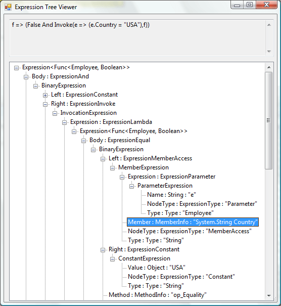 Expression Tree Viewer